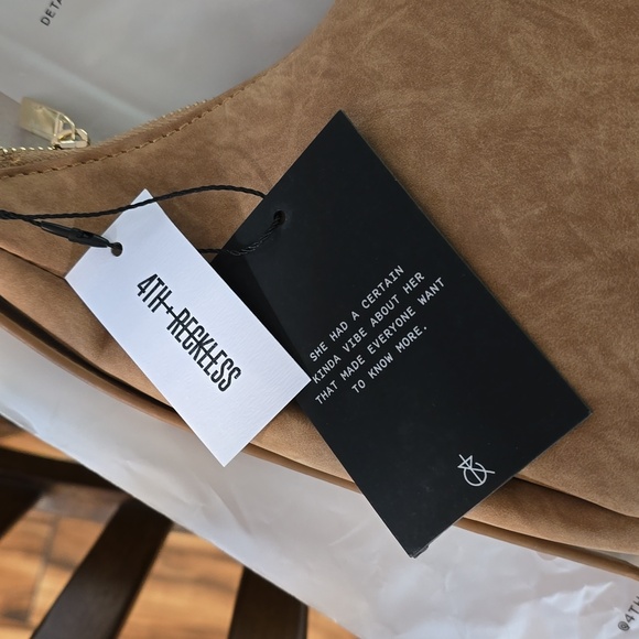 Fourth Studio Faux Suede Crescent Bag - Picture 3 of 6